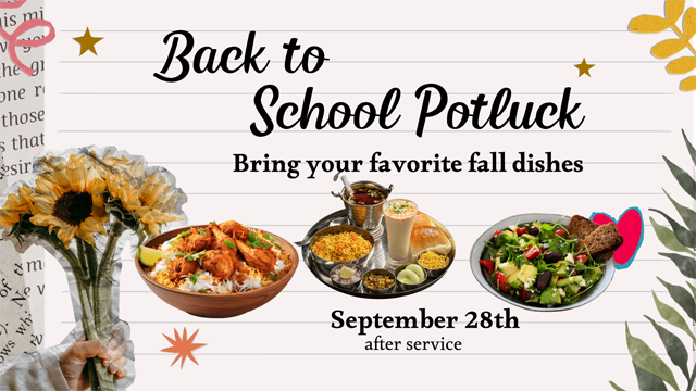Back to School Potluck